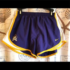 Purple ECU running shorts Nike